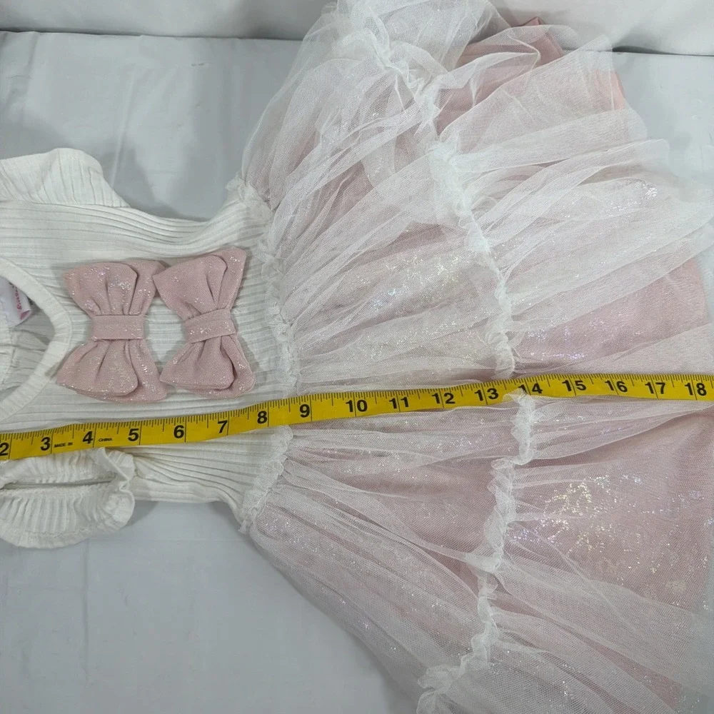 Little Lass‎ Pink Frilly 2T Dress. Lace Tulle And Ruffle.